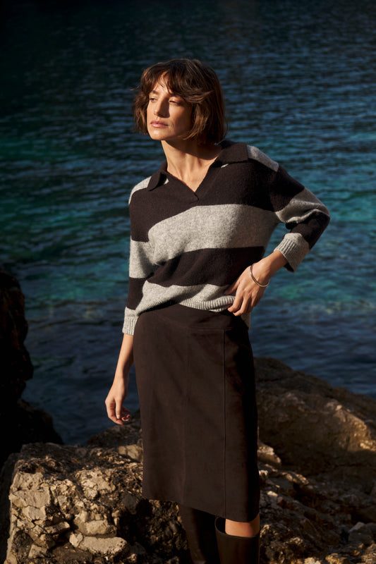 Part Two Charlott Pullover Molé / Grey Melange