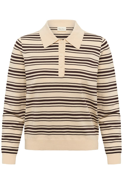 Part Two Channan Pullover Mole Stripe
