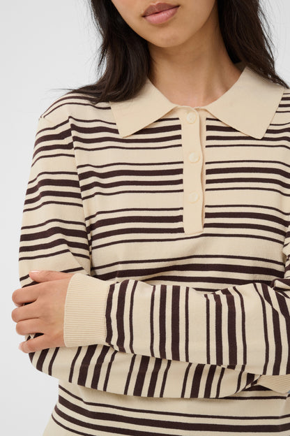 Part Two Channan Pullover Mole Stripe