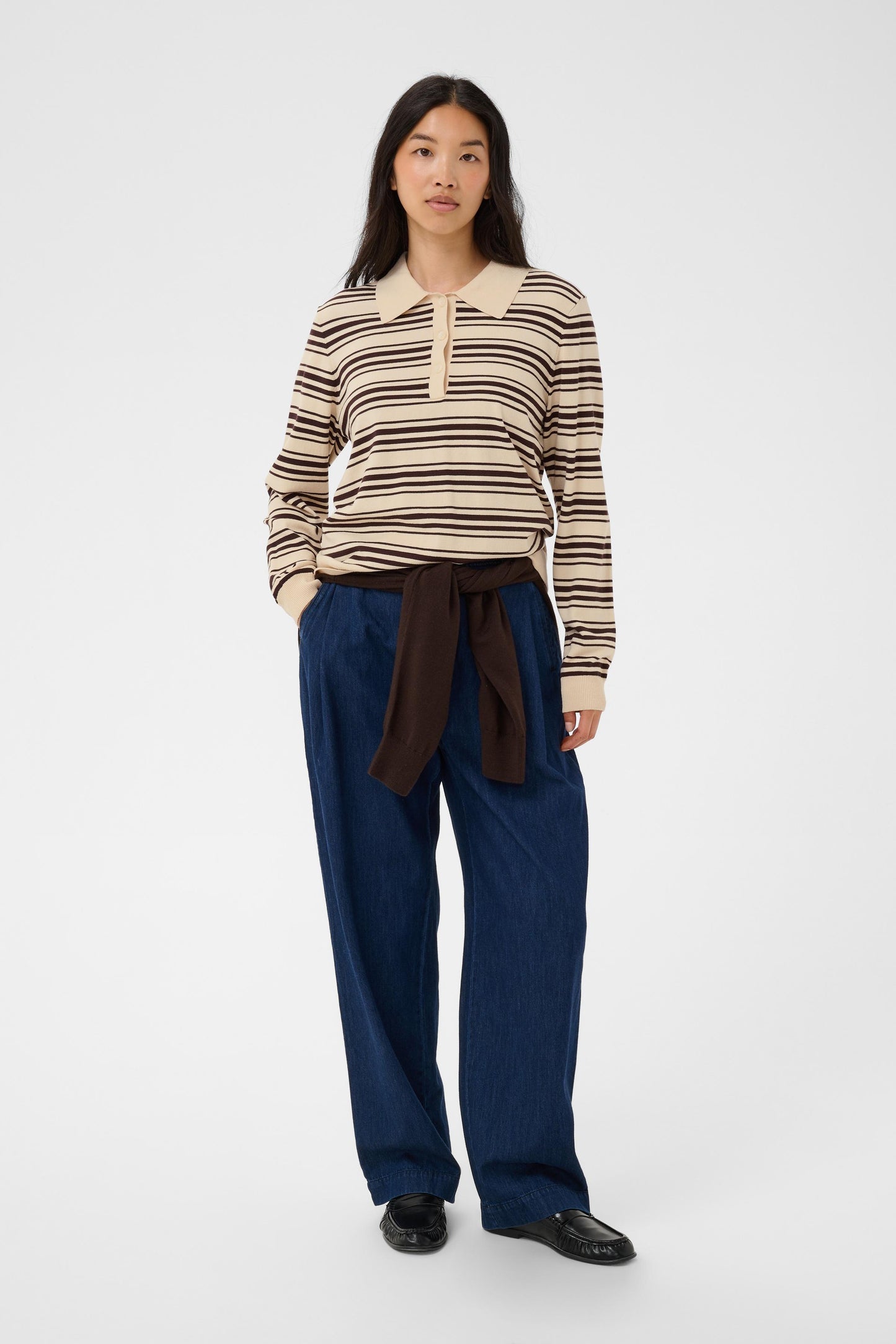 Part Two Channan Pullover Mole Stripe
