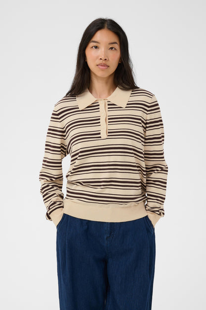 Part Two Channan Pullover Mole Stripe