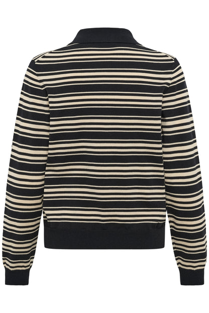 Part Two Channan Pullover Black Stripe