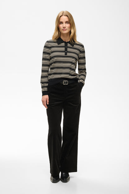 Part Two Channan Pullover Black Stripe