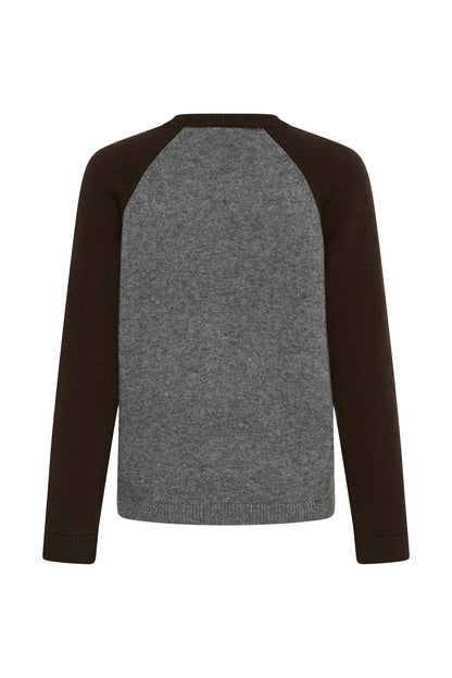 Part Two Cleo Pullover Grey / Mole Colorblock