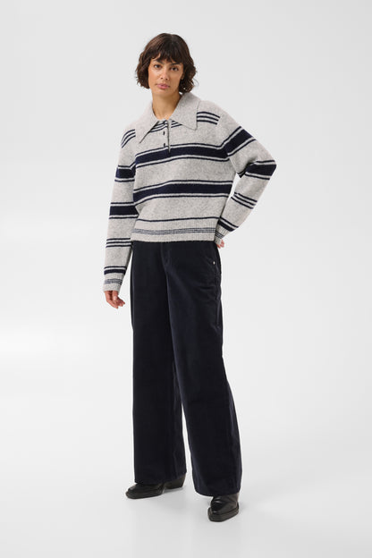 Part Two Carilina Pullover Grey Navy