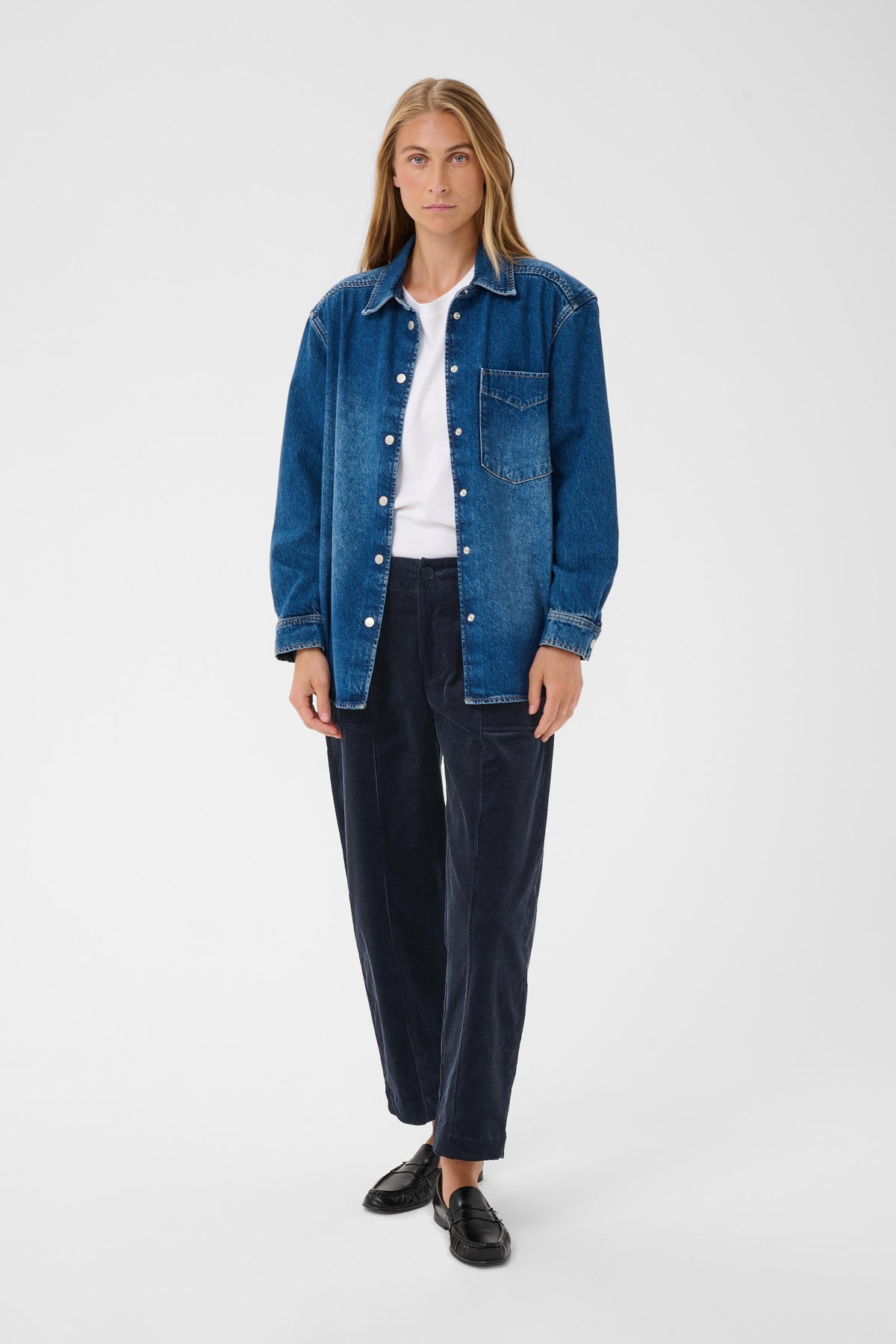 Part Two Netta Trousers Dark Navy