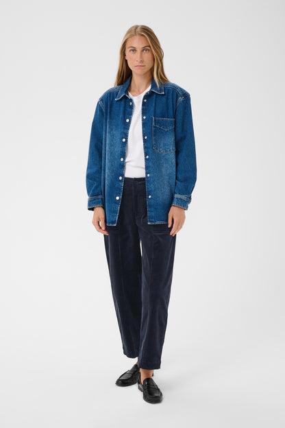 Part Two Netta Trousers Dark Navy