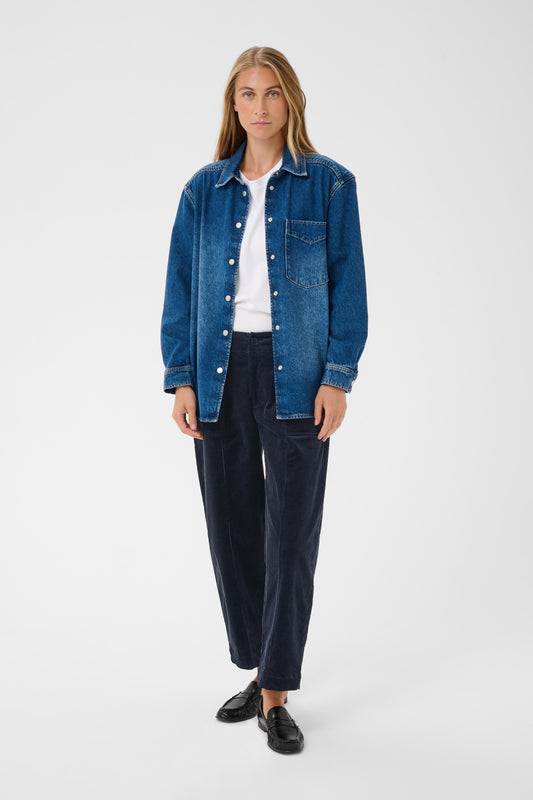 Part Two Netta Trousers Dark Navy