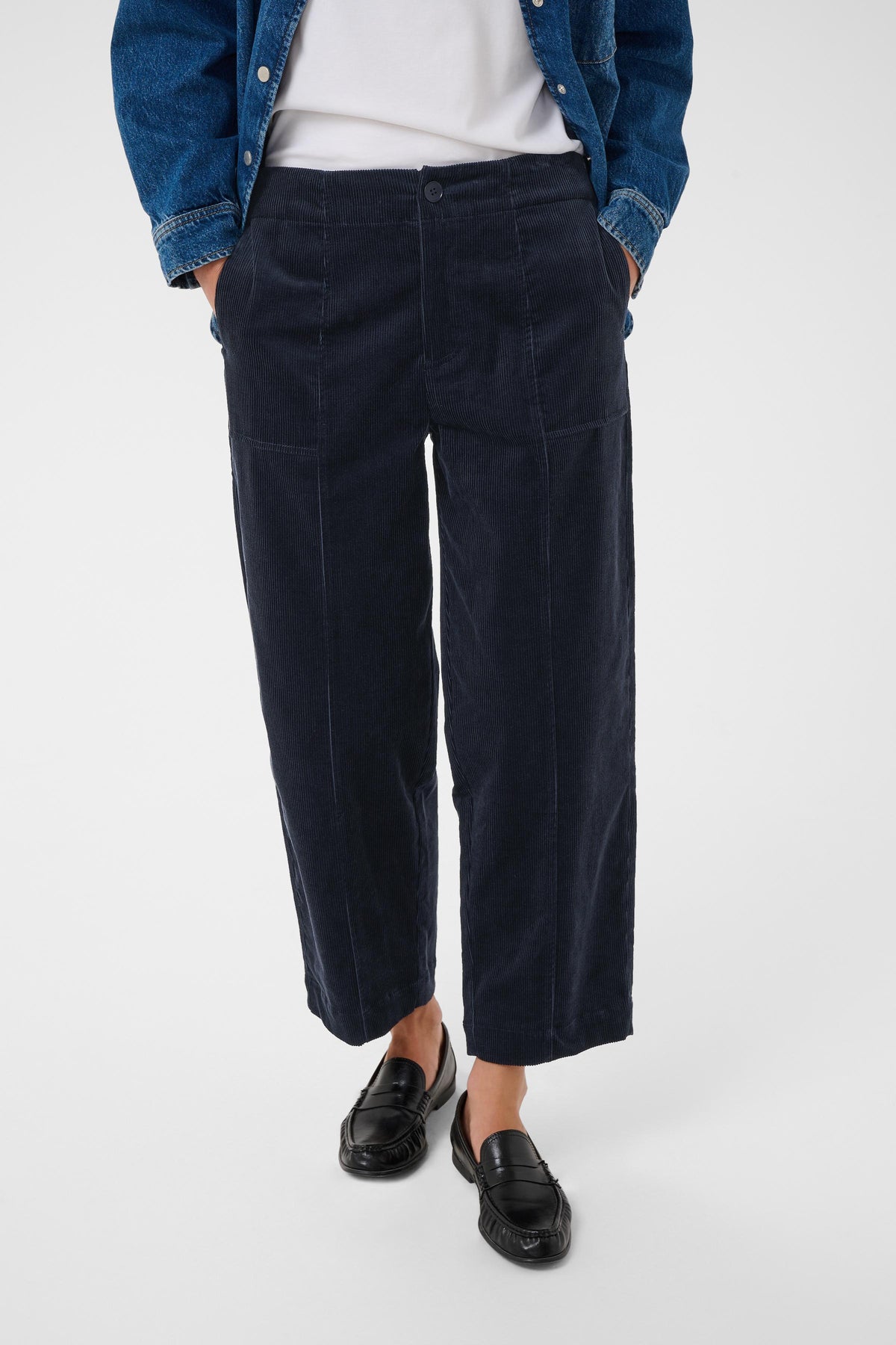 Part Two Netta Trousers Dark Navy