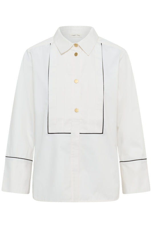 Part Two Devrim Shirt White Black