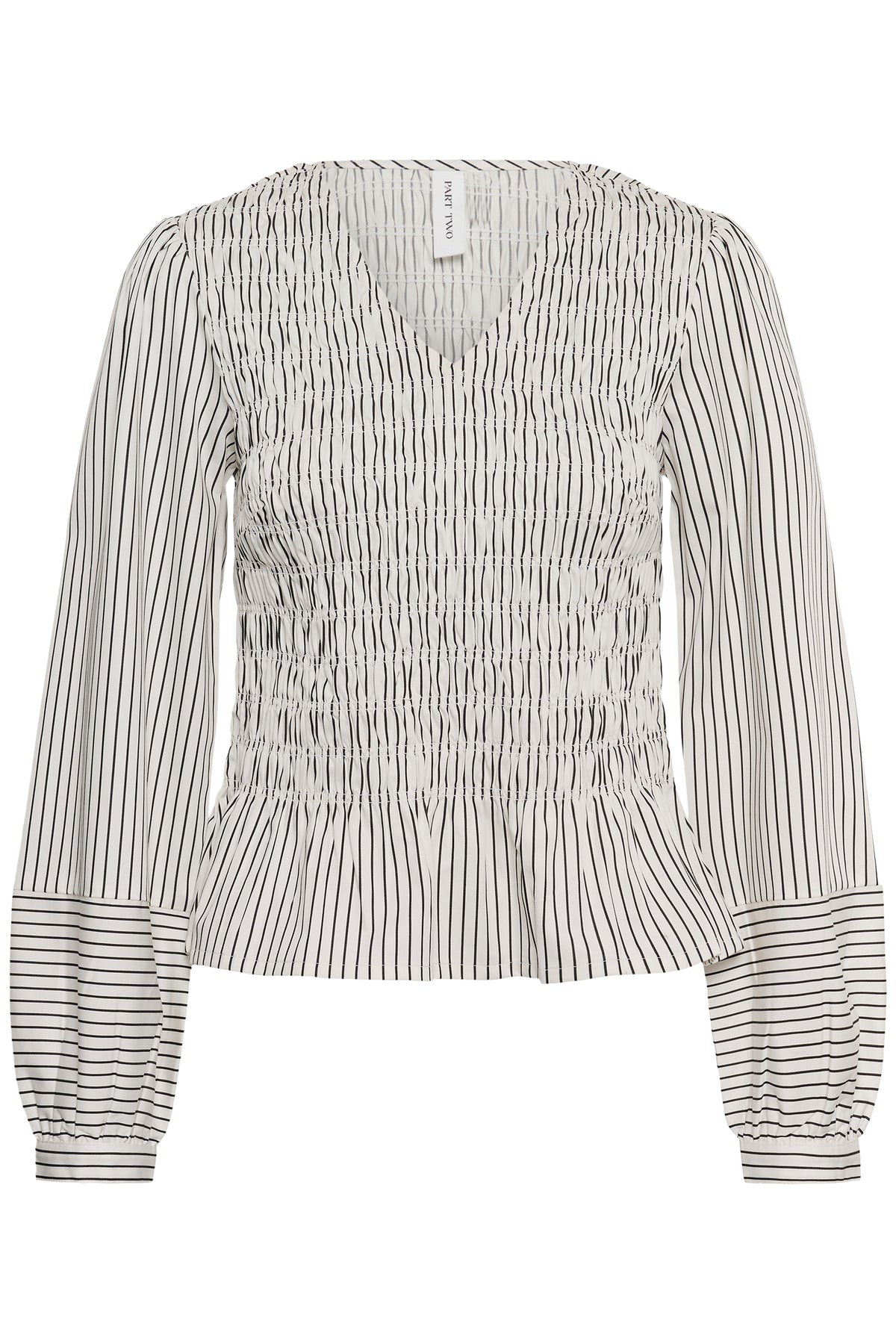 Part Two Dewa Blouse Black Stripe