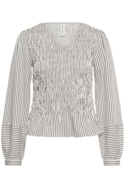 Part Two Dewa Blouse Black Stripe