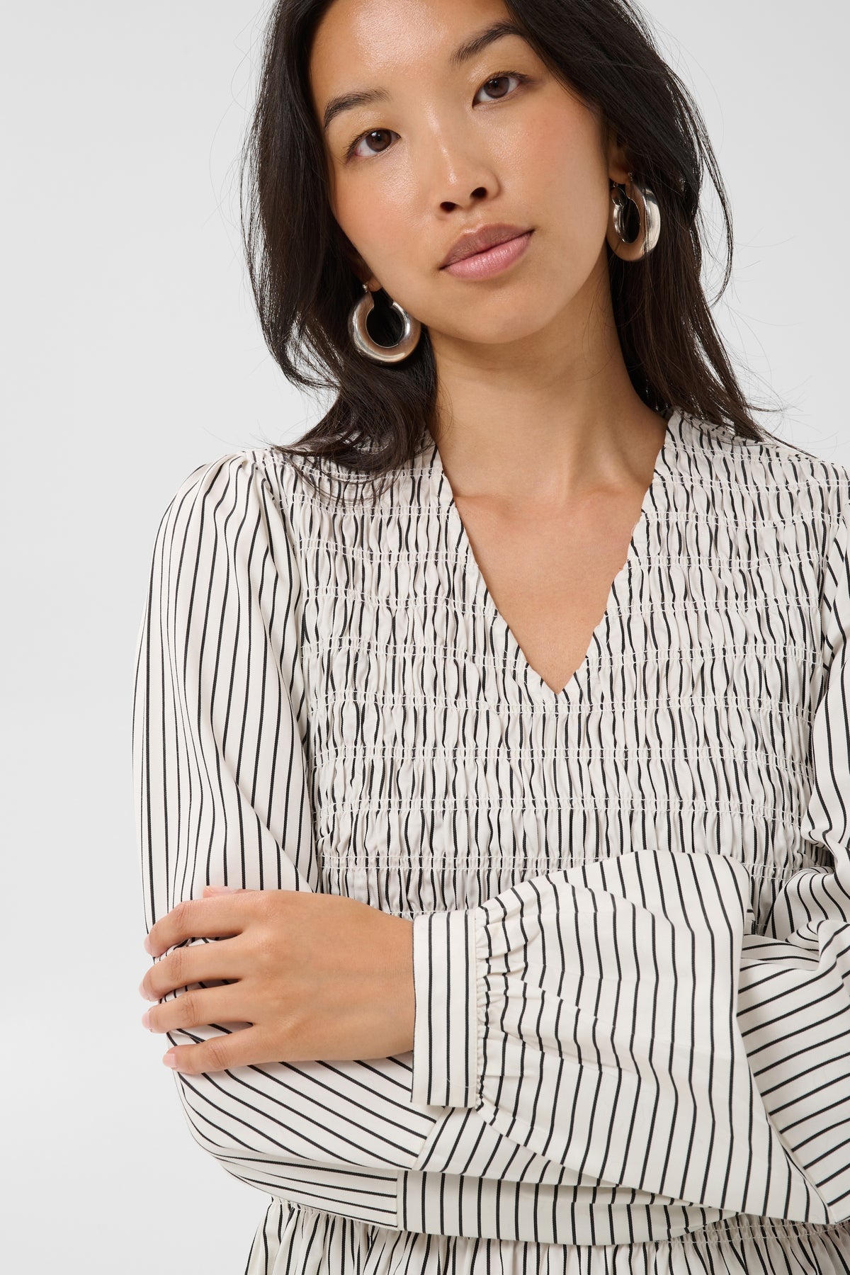 Part Two Dewa Blouse Black Stripe