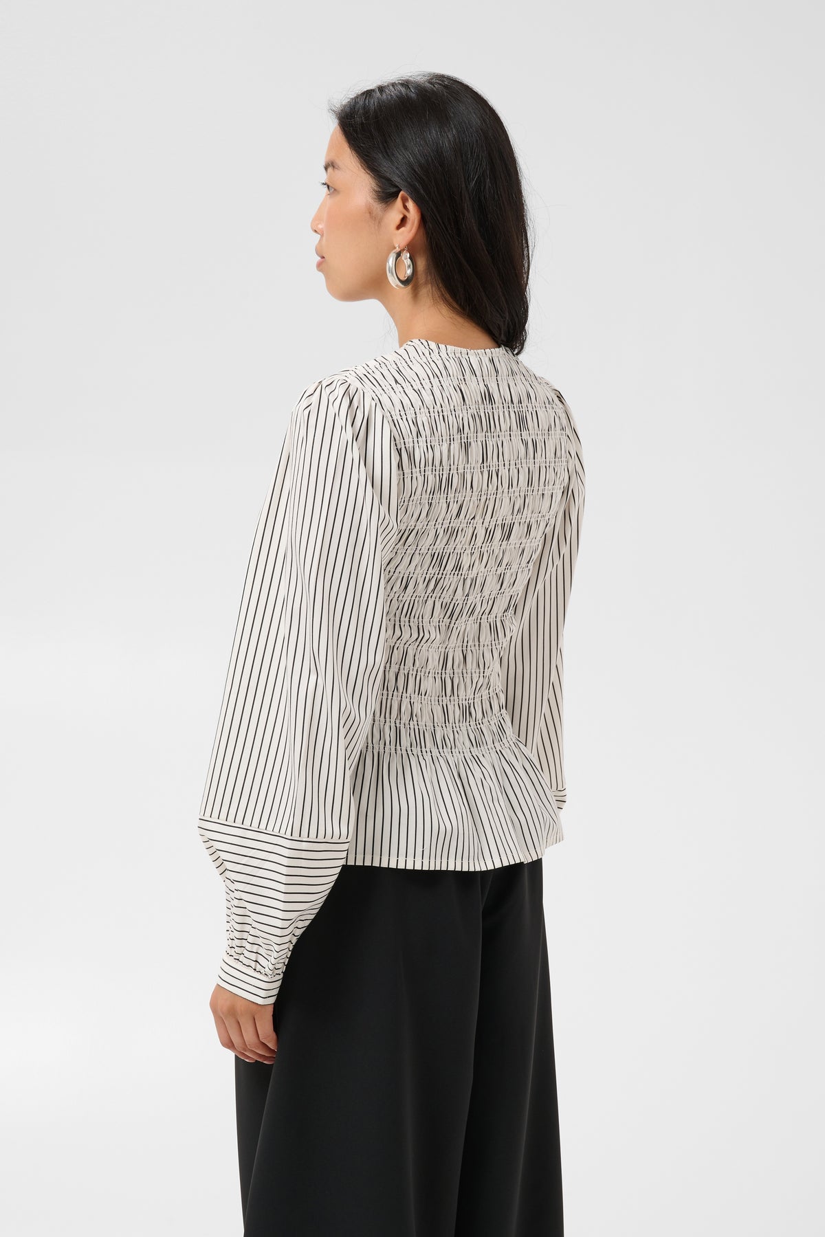 Part Two Dewa Blouse Black Stripe