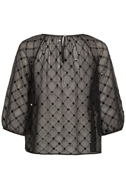 Part Two Dimka Blouse Black Placed