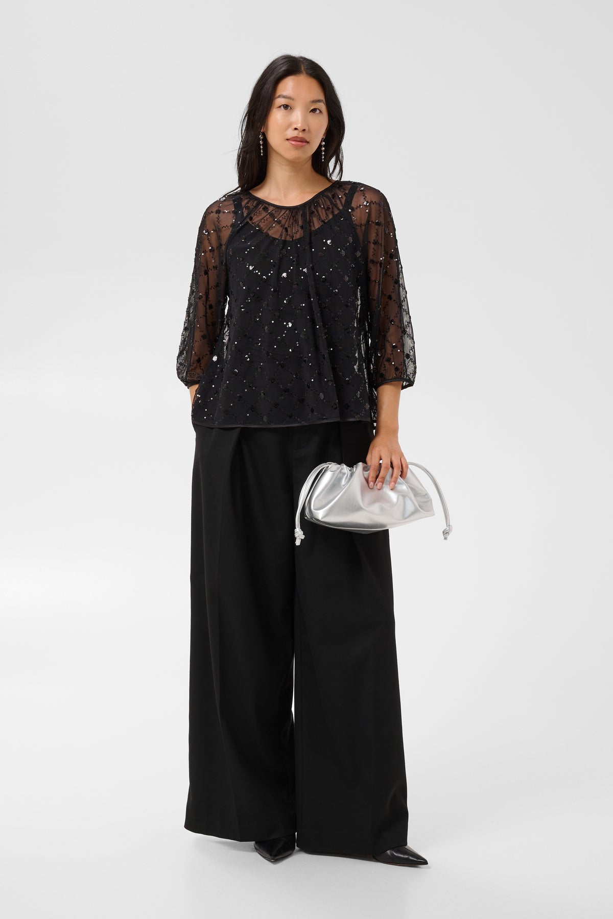 Part Two Dimka Blouse Black Placed