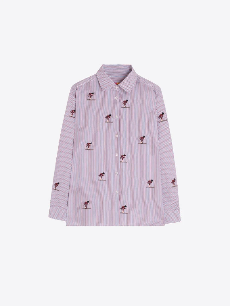 Vilagallo Embroidered Shirt 33730 Red/Blue