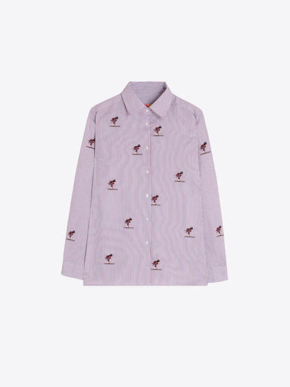 Vilagallo Embroidered Shirt 33730 Red/Blue
