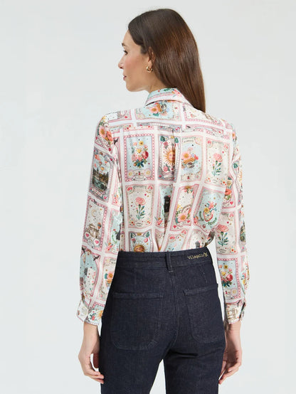 Vilagallo Printed Madrid Twill Shirt 33787