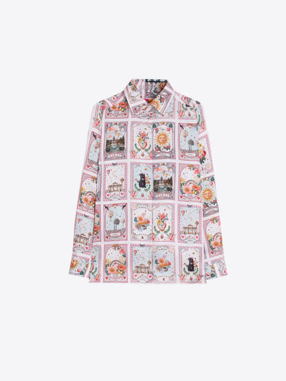 Vilagallo Printed Madrid Twill Shirt 33787