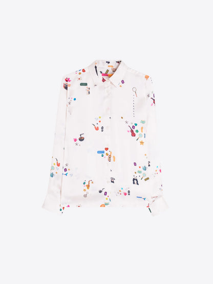 Vilagallo Sherlock Raw Satin Shirt 33809