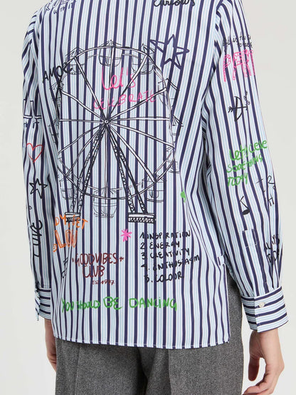 Vilagallo Ferris Wheel Print Shirt 34022