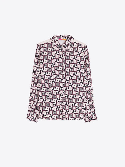 Vilagallo Geometric Sun Print Shirt 34093