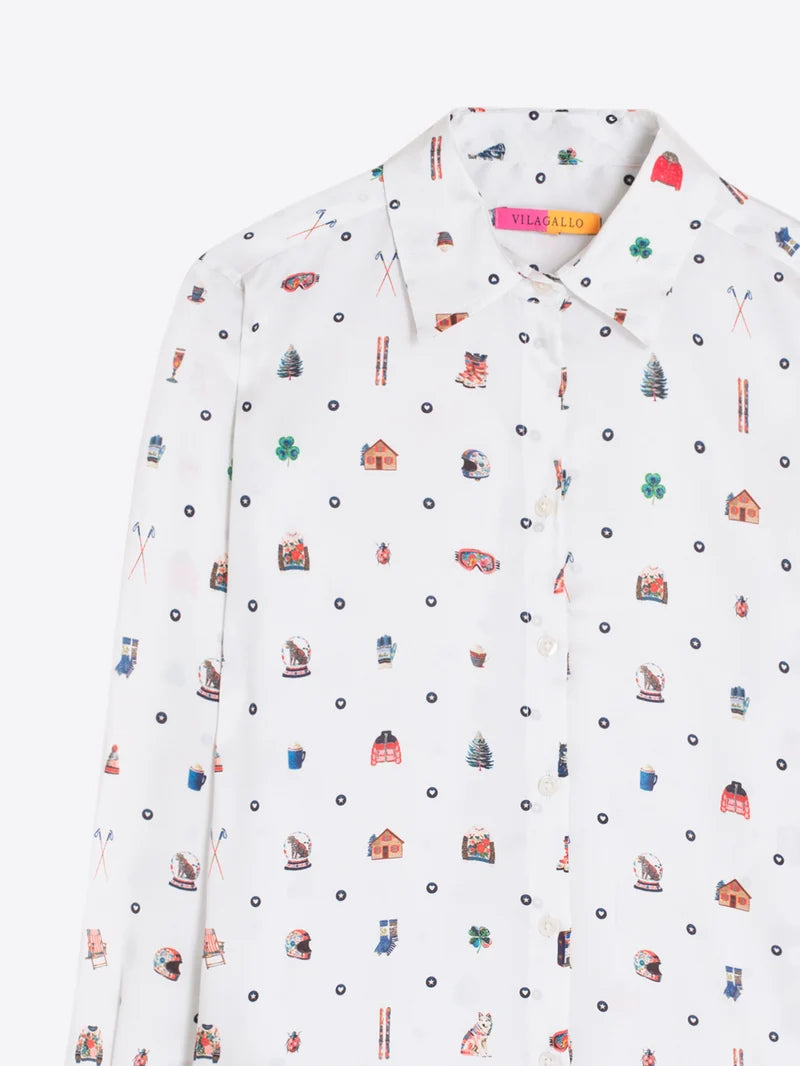 Vilagallo Ski Print Shirt 34095