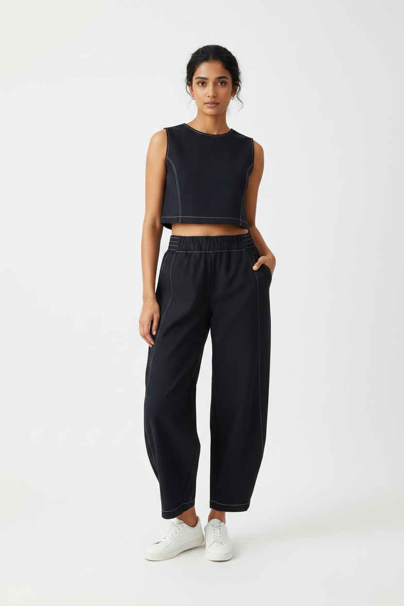 My Soul Stretch Trousers 4167-1 Black