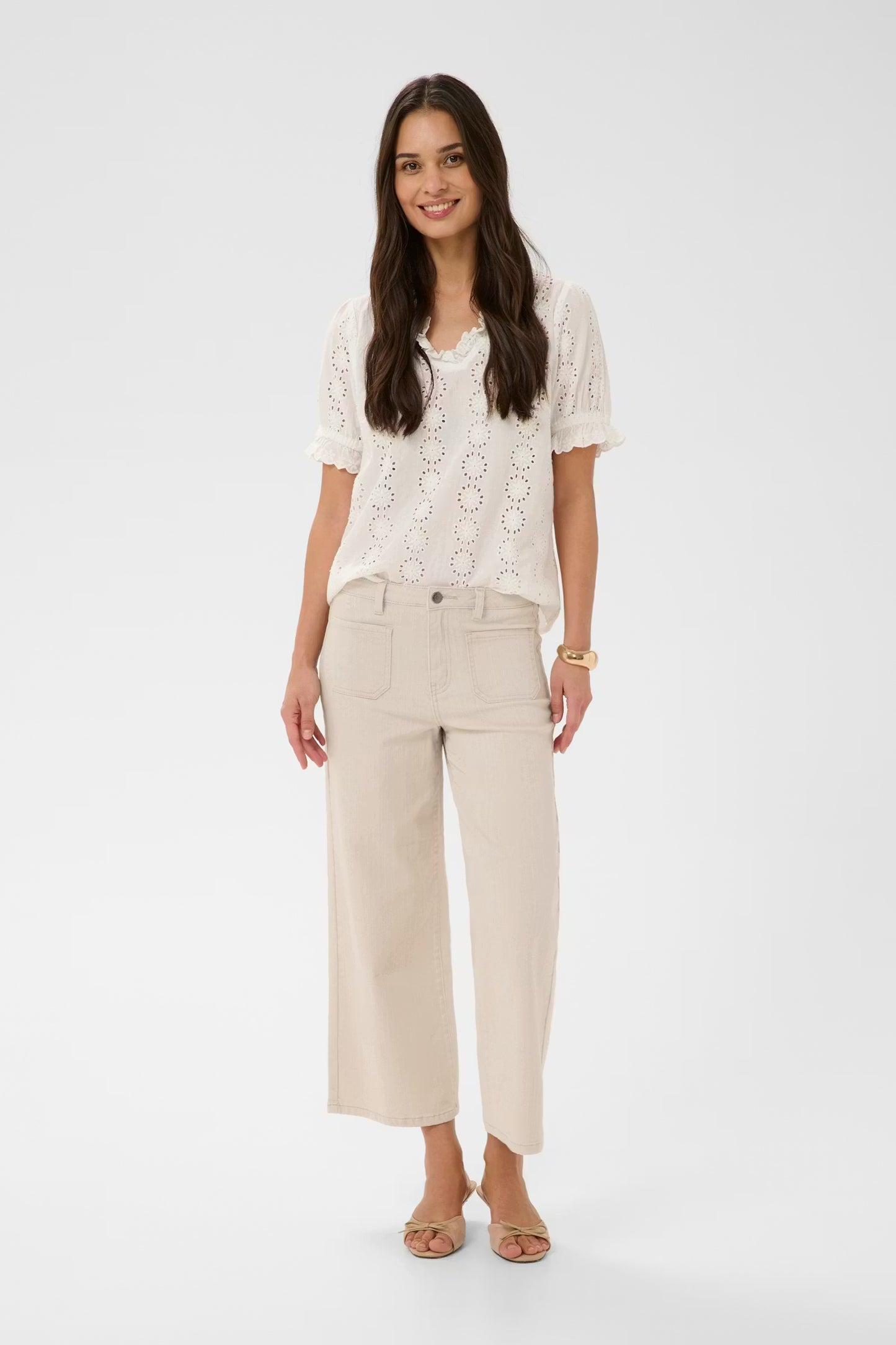 Kaffe KAbrook Cropped Jeans Moonbeam
