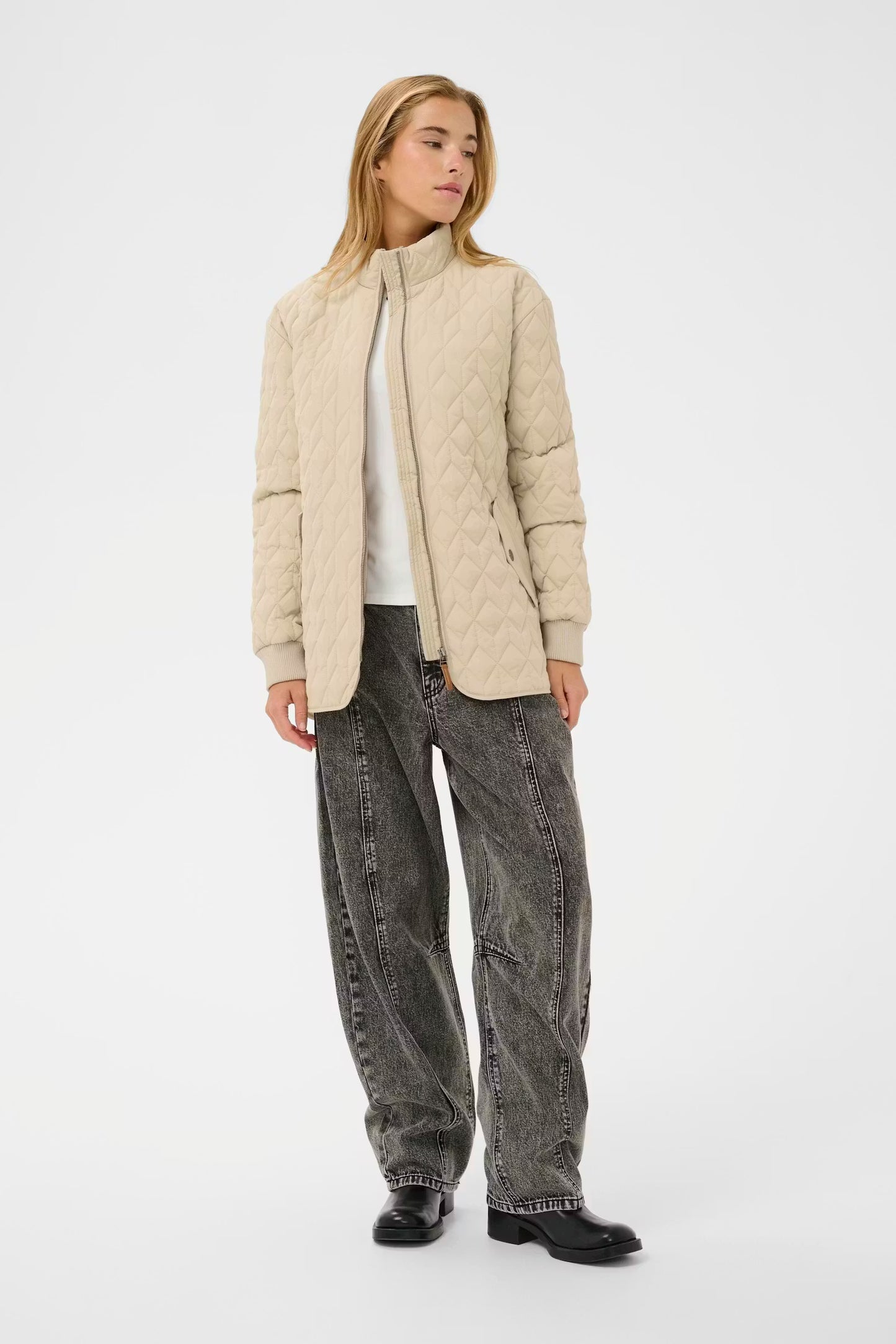 Kaffe KAleila Quilt Jacket Feather Gray
