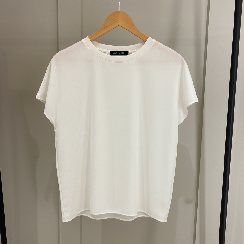 French Connection Crew Neck Top-Porcelain Cream