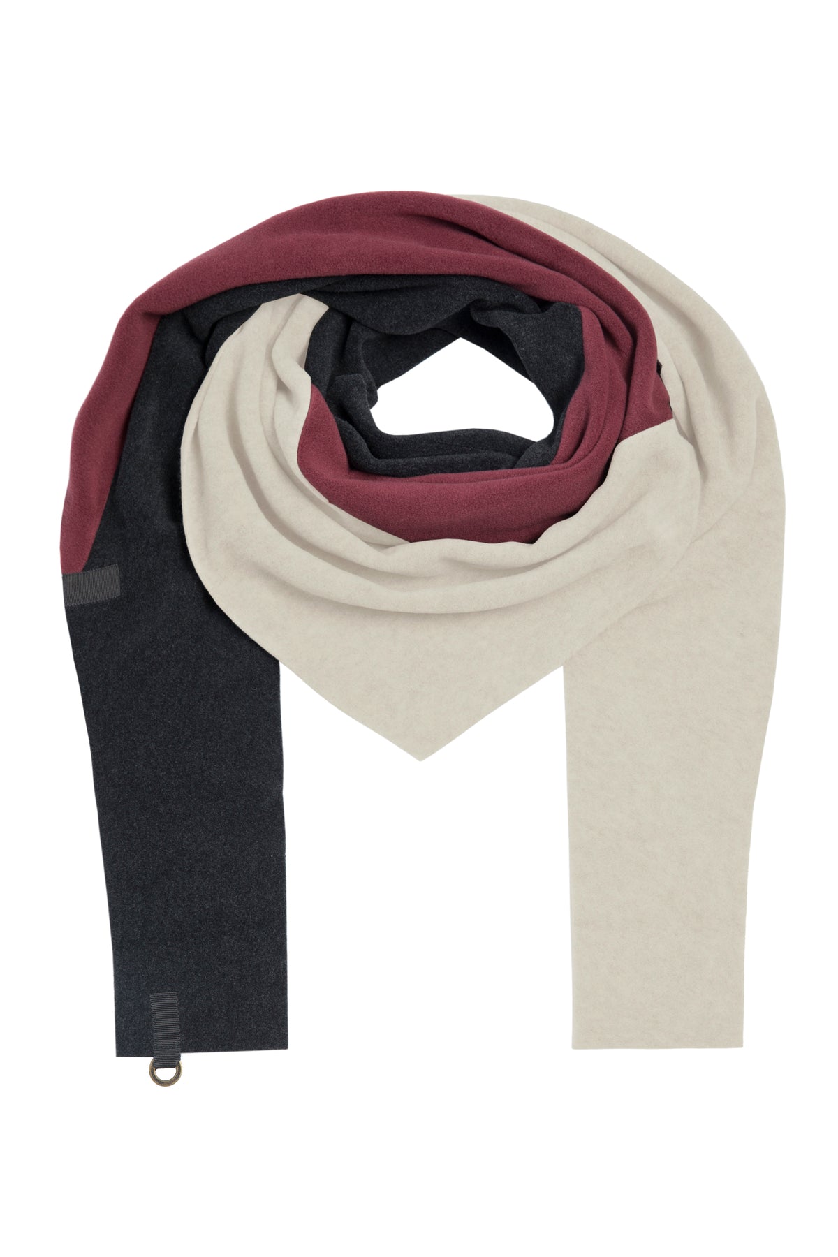 Henriette Steffensen Scarf 4100 Bordeaux/Kit/Soft Black