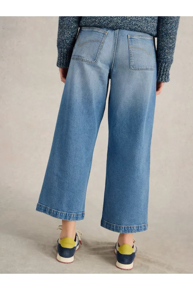 White Stuff Tia Wide Leg Jean Denim