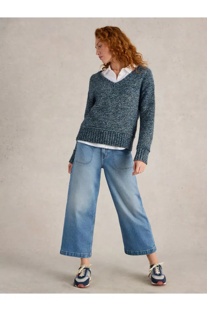 White Stuff Tia Wide Leg Jean Denim