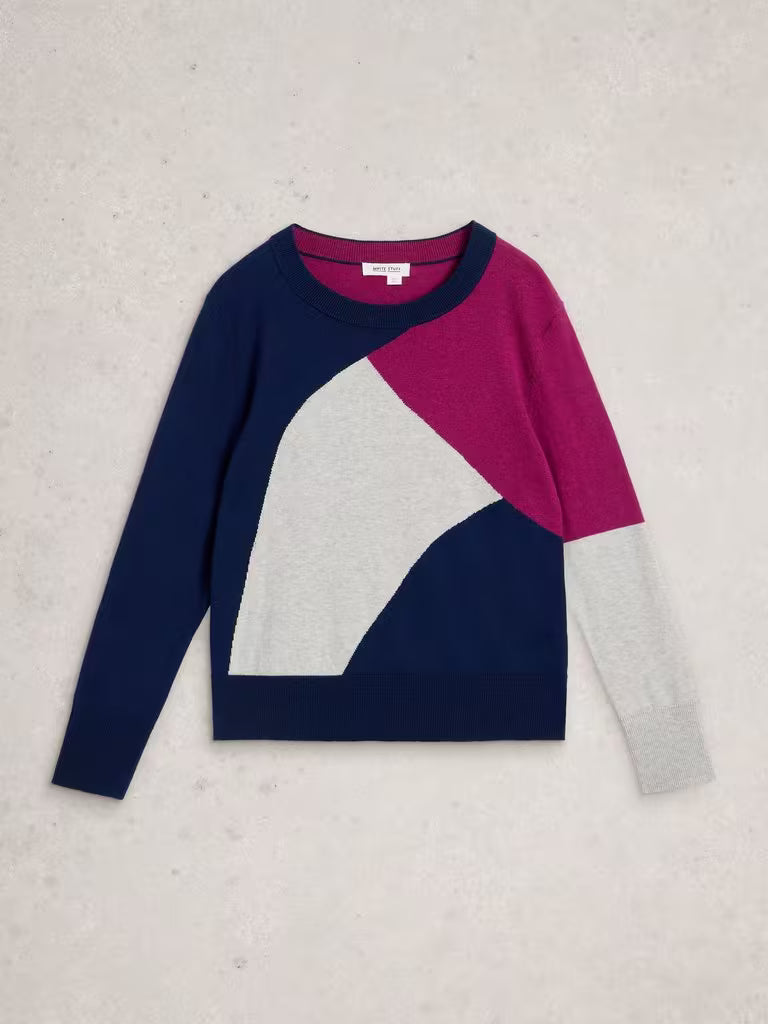 White Stuff Katie Abstract Jumper