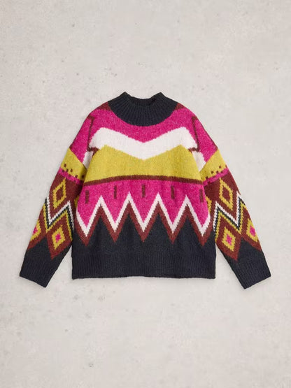 White Stuff Alice Abstract Pullover