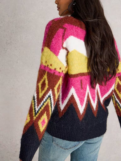 White Stuff Alice Abstract Pullover