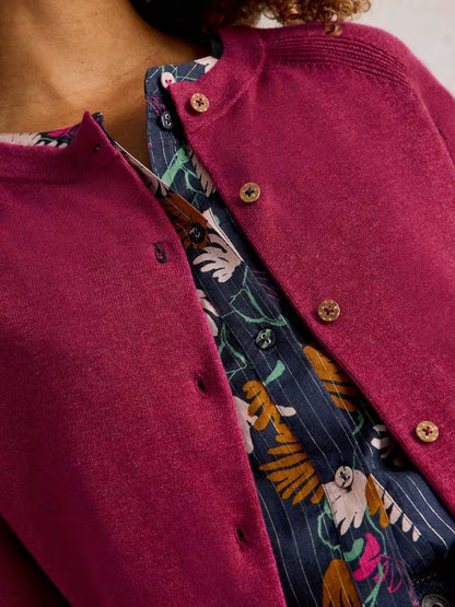 White Stuff Lulu Cardigan Dark Plum