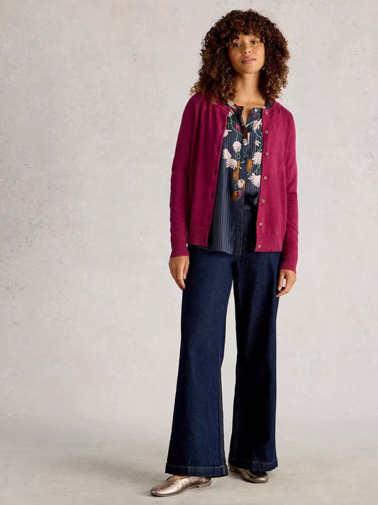 White Stuff Lulu Cardigan Dark Plum