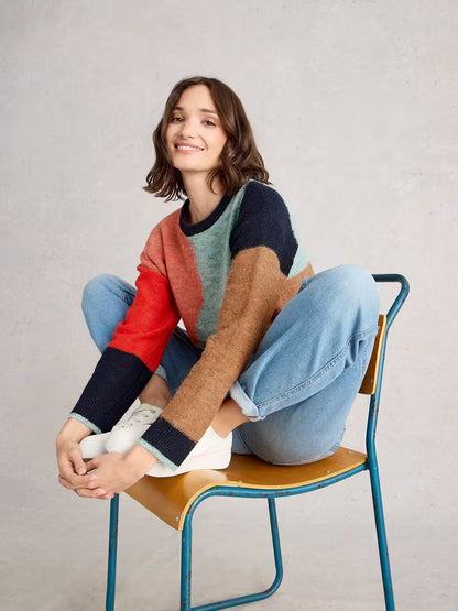 White Stuff Freya Abstract Jumper