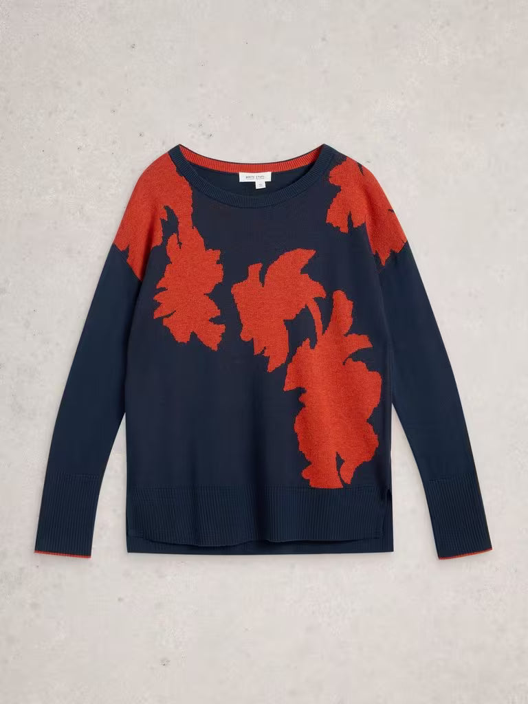 White Stuff Olive Floral Jumper