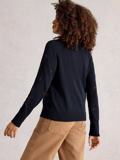 White Stuff Lulu Embroidered Cardigan