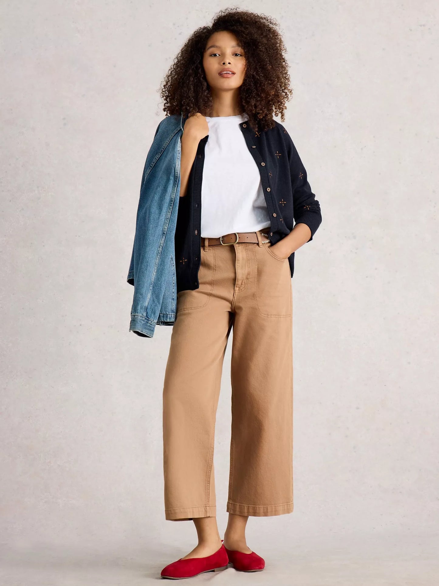 White Stuff Lulu Embroidered Cardigan