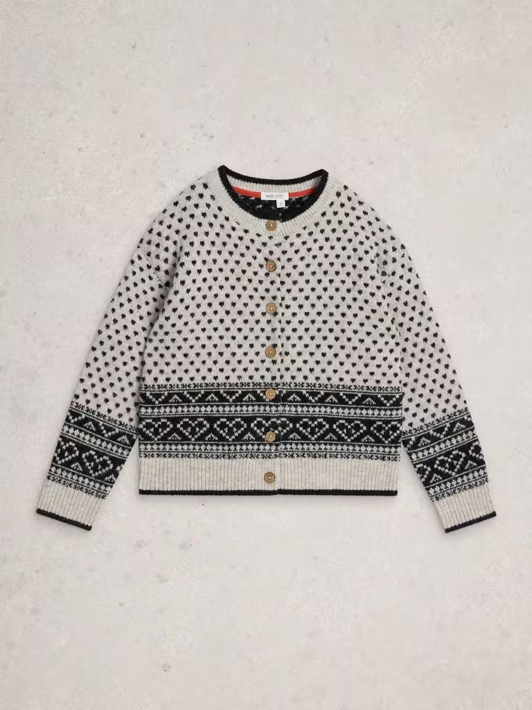White Stuff Holly Heart Cardi