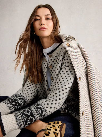 White Stuff Holly Heart Cardi