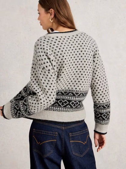 White Stuff Holly Heart Cardi