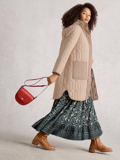 White Stuff Carmel Borg Lined Coat