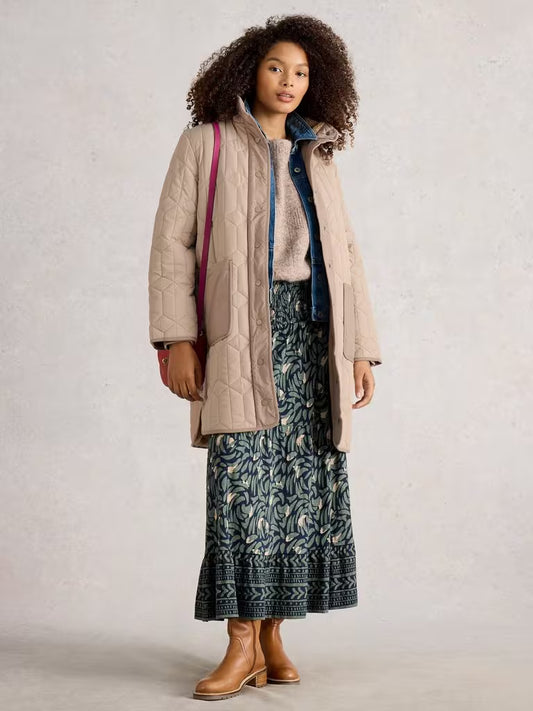 White Stuff Carmel Borg Lined Coat