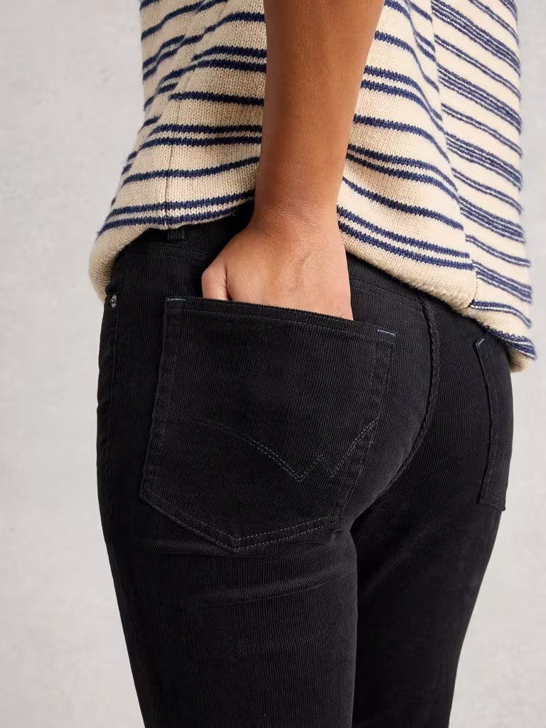 White Stuff Brooke Cord Straight Trouser Grey